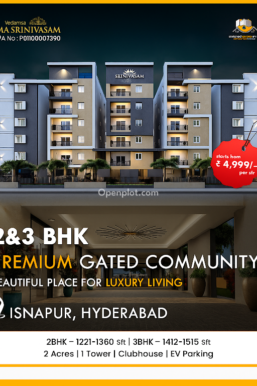 3 BHK Apartment for Sale in Isnapur,Sangareddy